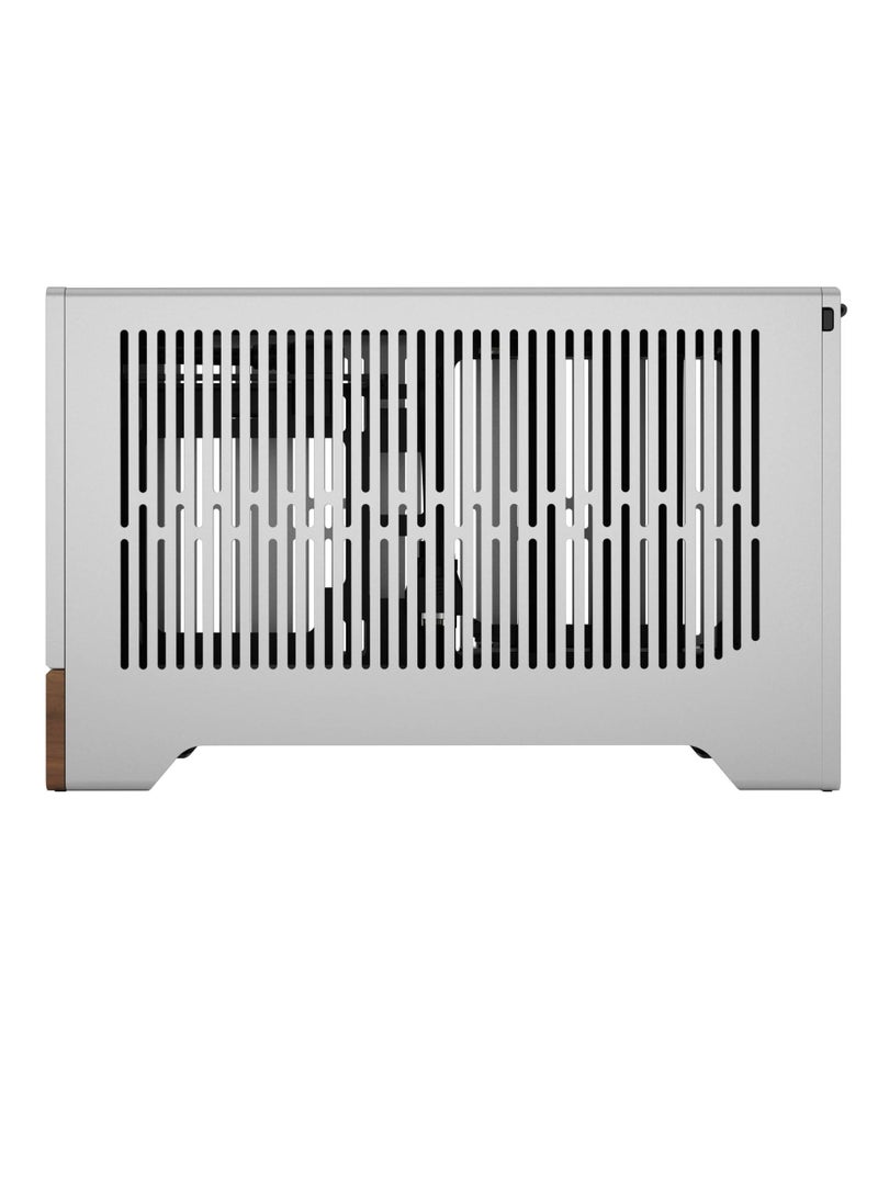 Fractal Design - Fractal Terra Small Factor Mini ITX SFX Gaming Case, 2x 2.5" Drive Mounts, 120mm Fan Size, 120mm Radiator Size, Expansion Slots 3 (Max GPU Mode), USB Type-C 20Gbps, Silver | FD-C-TER1N-02 - Image 1