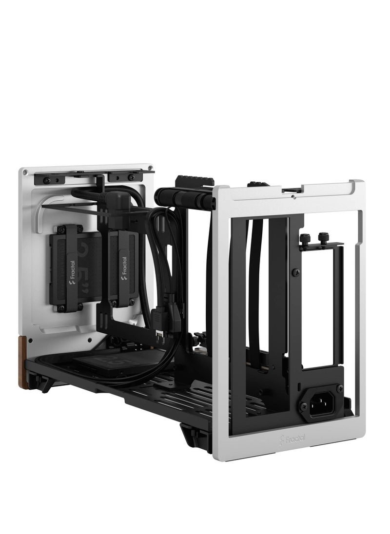 Fractal Design - Fractal Terra Small Factor Mini ITX SFX Gaming Case, 2x 2.5" Drive Mounts, 120mm Fan Size, 120mm Radiator Size, Expansion Slots 3 (Max GPU Mode), USB Type-C 20Gbps, Silver | FD-C-TER1N-02 - Image 1