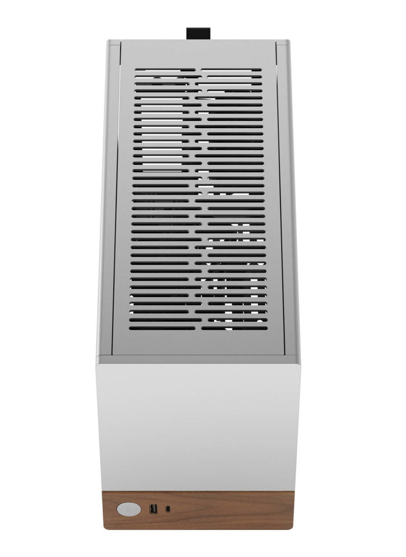 Fractal Design - Fractal Terra Small Factor Mini ITX SFX Gaming Case, 2x 2.5" Drive Mounts, 120mm Fan Size, 120mm Radiator Size, Expansion Slots 3 (Max GPU Mode), USB Type-C 20Gbps, Silver | FD-C-TER1N-02 - Image 1