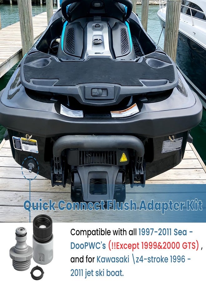 ETZ Boat Quick Connect Engine Flush Kit for Seadoo Water Hose Flush Adapter - Image 4
