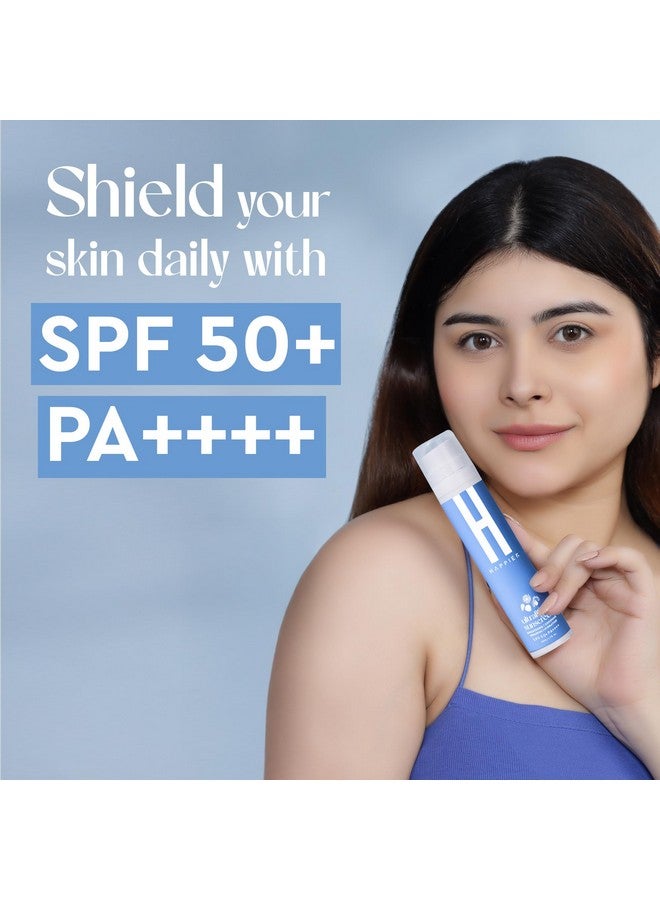 Happier Ultralight Sunscreen Gel 3 In 1 SPF 50 PA++++ | Lightweight, Non-Greasy, Fast Absorbing, No White Cast Sunscreen | Non-Comedogenic Sunscreen Broad Spectrum PA++++ - Pack of 2 - Image 3
