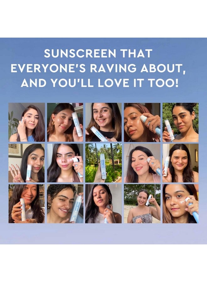 Happier Ultralight Sunscreen Gel 3 In 1 SPF 50 PA++++ | Lightweight, Non-Greasy, Fast Absorbing, No White Cast Sunscreen | Non-Comedogenic Sunscreen Broad Spectrum PA++++ - Pack of 2 - Image 5