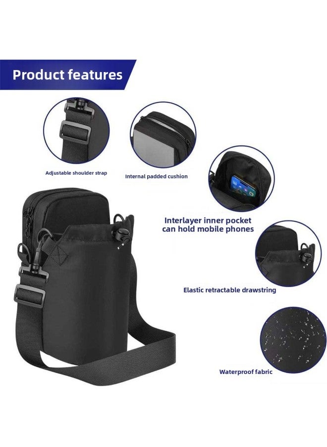 Generic Magnetic Water Bottle Bag Backpack Gym Sports Leisure Water Bottle Sling Bag Crossbody Bag Cross-border-Colour:Black (magnetic Bag)  - Image 4