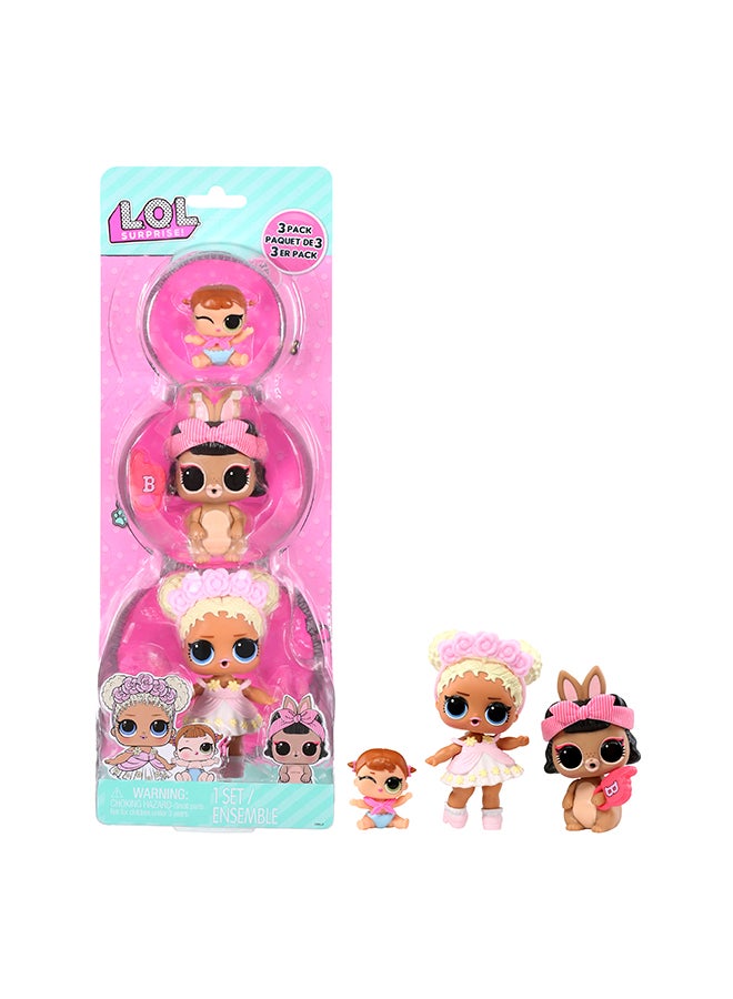 L.O.L. SURPRISE! 3pk_Flower Child + Short Stop Hop + Lil Majorette - Image 1