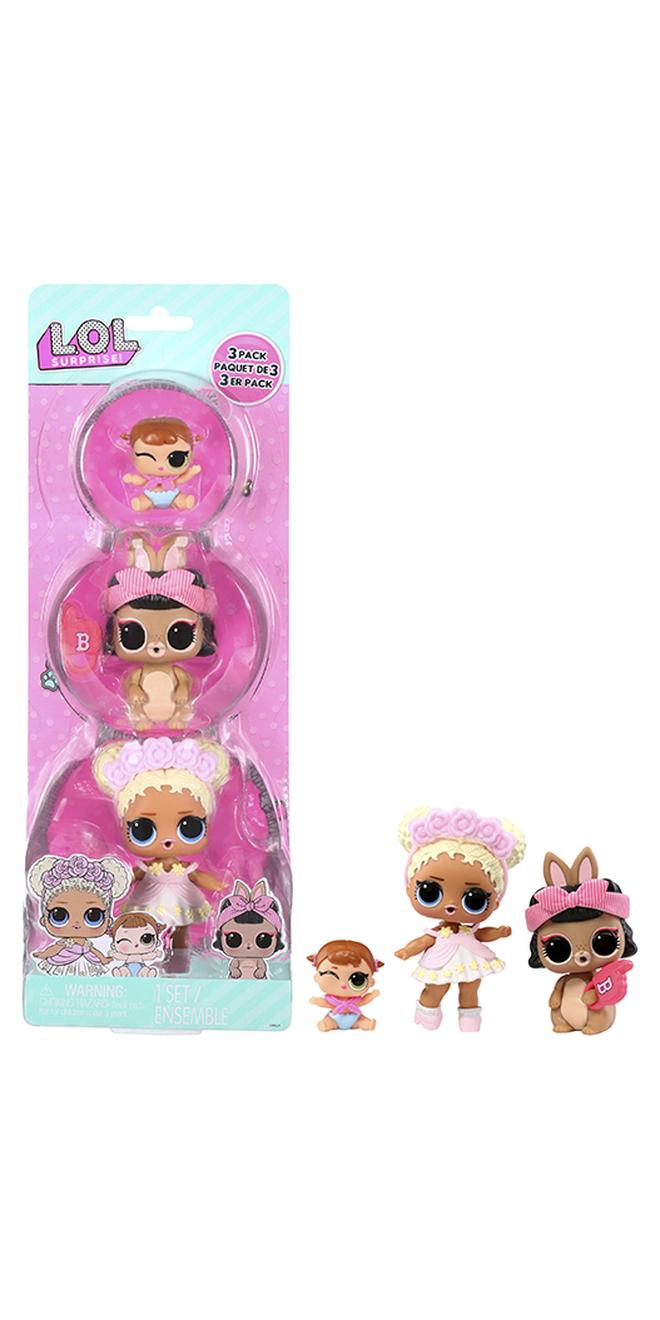 L.O.L. SURPRISE! 3pk_Flower Child + Short Stop Hop + Lil Majorette - Image 1