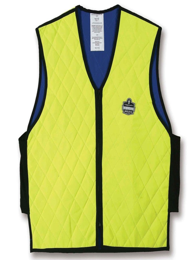 Ergodyne Cooling Workwear Embedded Polymers, Zipper Closure Tools, Lime, X-Large US - Image 4