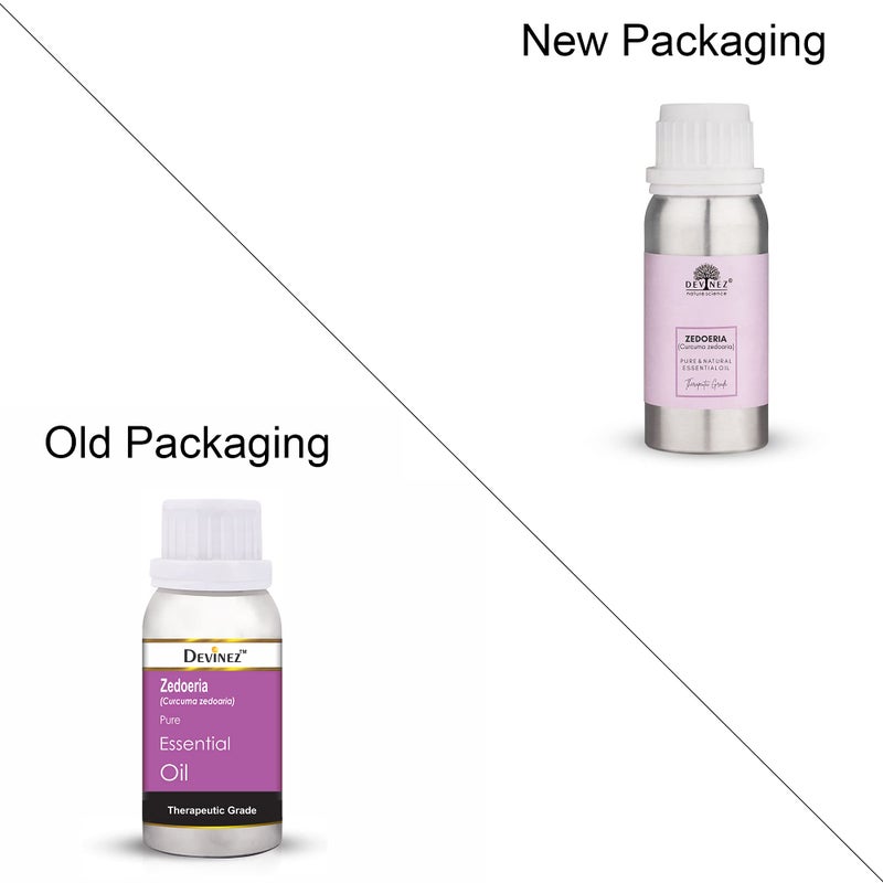 Devinez Zedoeria Essential Oil, 100% Pure, Natural & Undiluted, 500ml in Anodized Aluminum Bottle - Image 2