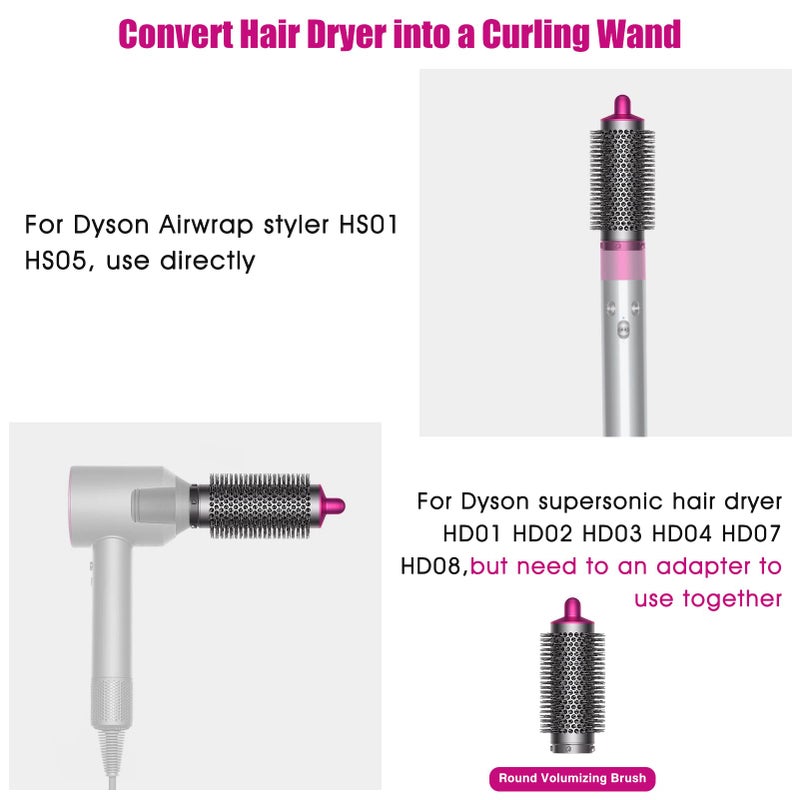 Chuancheng Round Volumizing Brush for Dyson for Airwrap HS01/HS05 Attachment, Part No.969489-01 970750-01 for Limp Flat Hair - Image 2