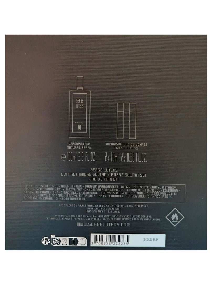 Serge Lutens Ambre Sultan Gift Set 100ml + 10ml x 2 - Image 2