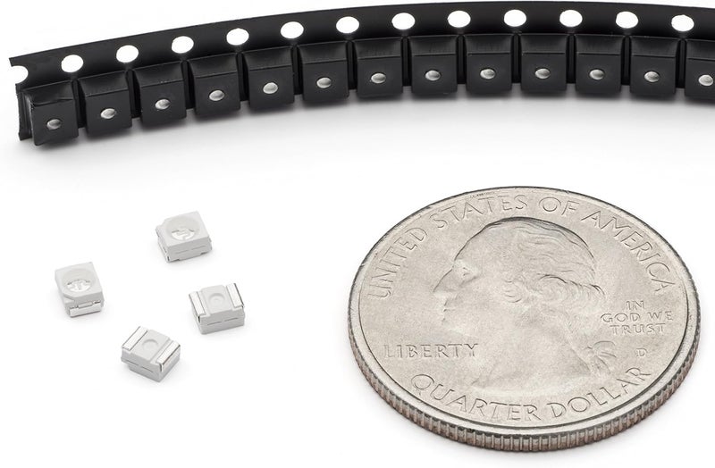 Oznium 20 Pieces of PLCC-2 Surface Mount LEDs, 3528 Size SMD SMT LED - Green - Image 3