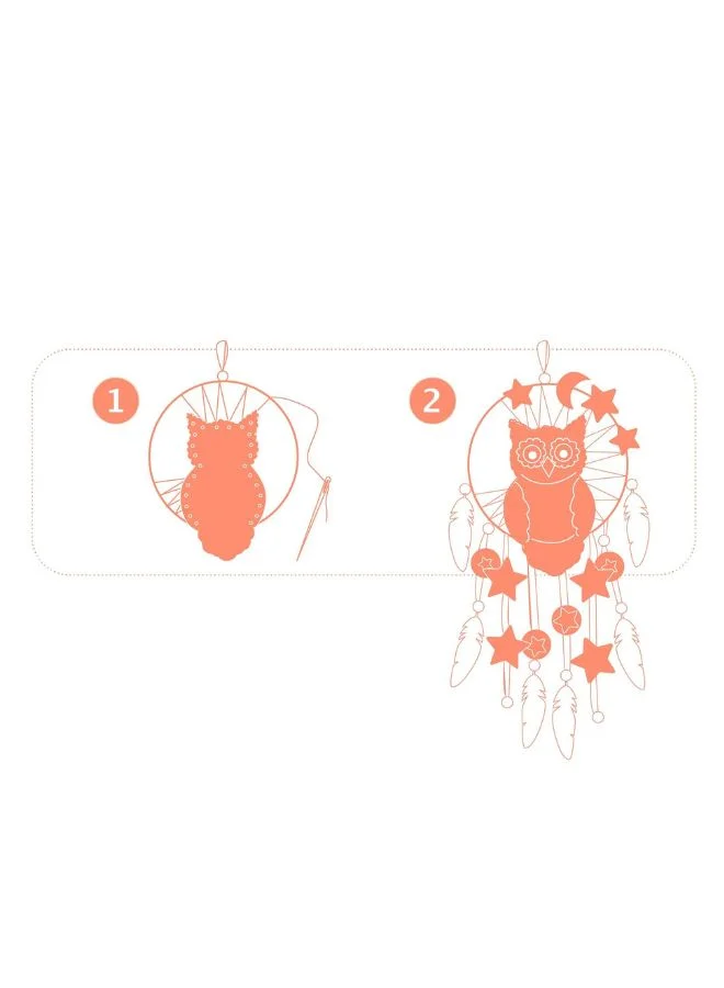 DJECO Do It Yourself - Dreamcatchers Golden Owl