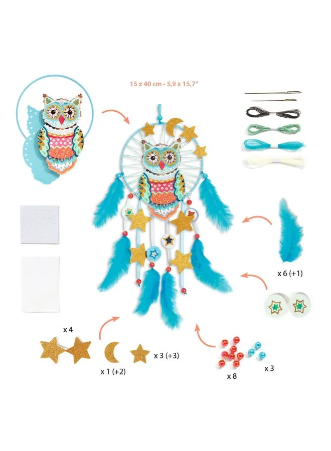DJECO Do It Yourself - Dreamcatchers Golden Owl