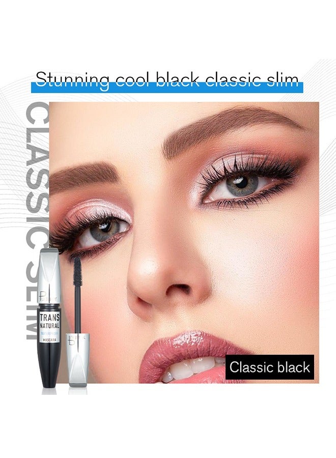 pudaier Trans Natural Waterproof Mascara-Natural Thicker Longer Curled Eyelashes Long Lasting Waterproof Smudgeproof Lashes Hypoallergenic Formula All-day Eye Makeup Classic Black 8g - Image 2