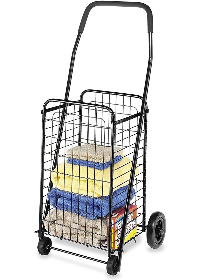 DubaiGallery Household Portable Foldable Shopping Trolley On Wheels - Image 2