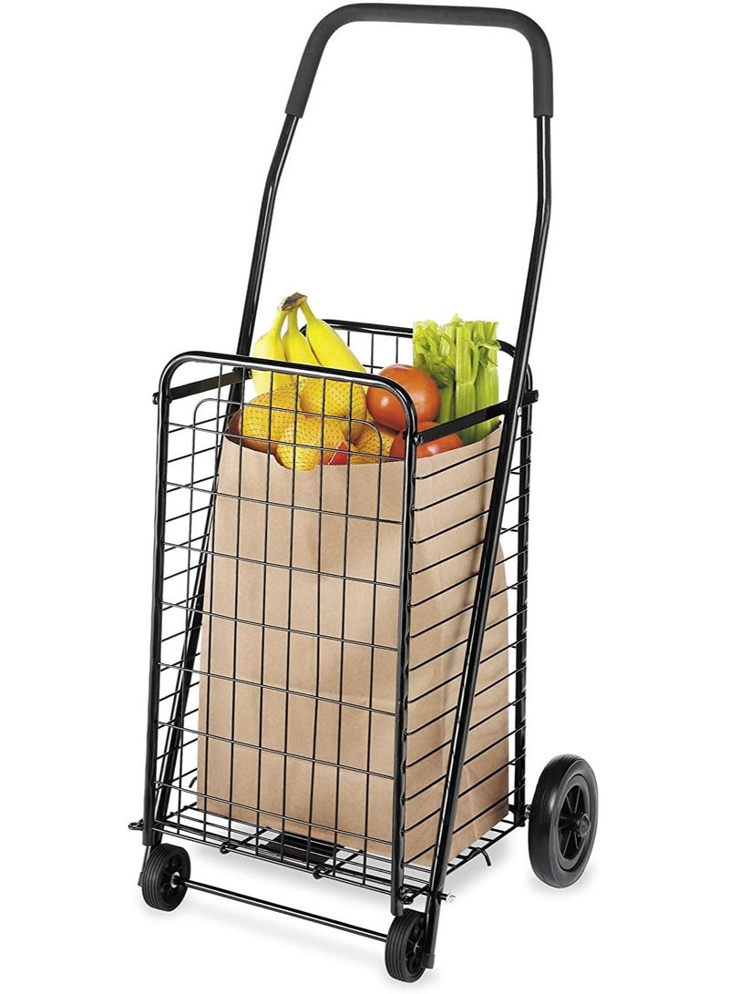 DubaiGallery Household Portable Foldable Shopping Trolley On Wheels - Image 3