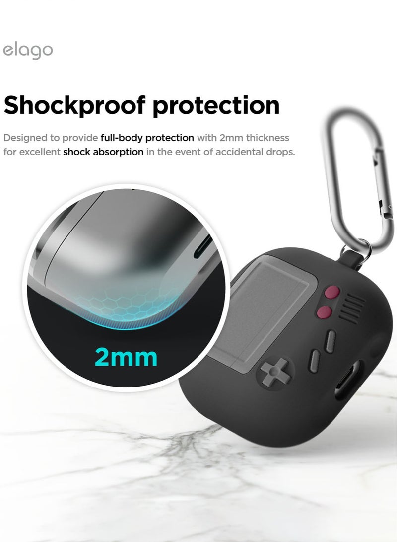 Elago AW5 Hang for Samsung Galaxy Buds3 and Galaxy Buds 3 Pro Case Cover with Carabiner - Black - Image 4