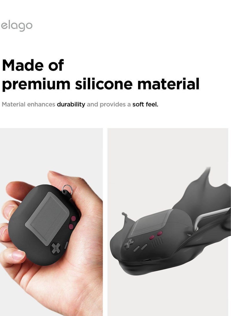 Elago AW5 Hang for Samsung Galaxy Buds3 and Galaxy Buds 3 Pro Case Cover with Carabiner - Black - Image 5