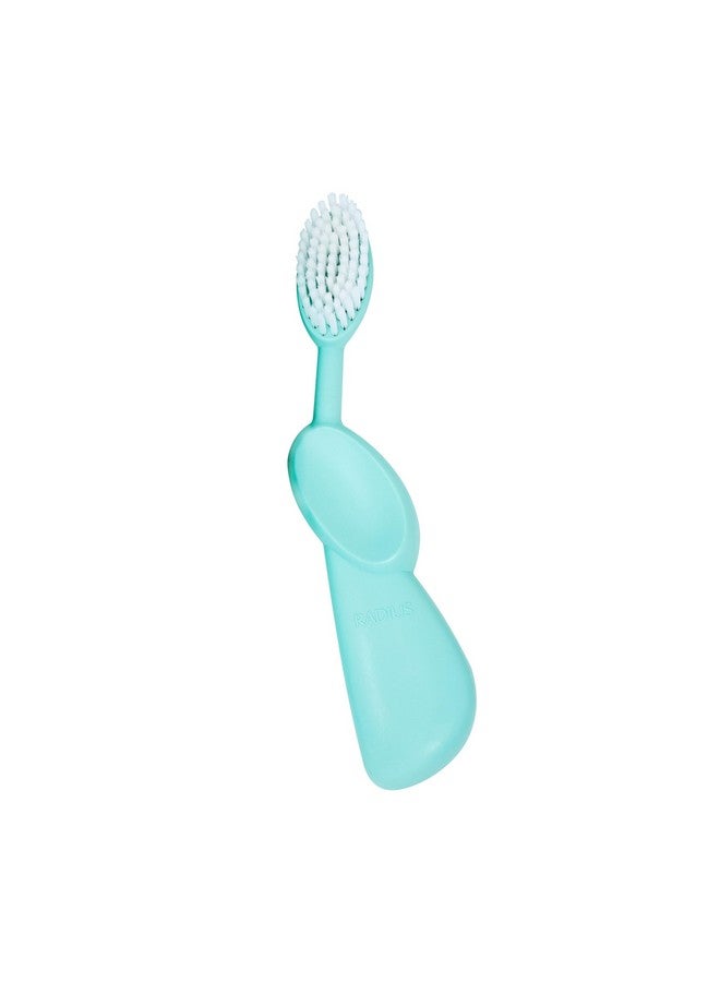 RADIUS Toothbrush Original Big Brush, BPA Free ADA Accepted - Right Hand - Mint Green Brush with Mint Green Case - Image 3