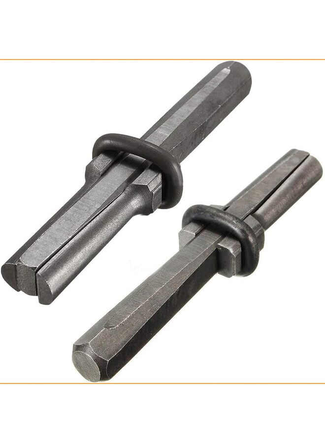 Rock Splitting Wedges, 5/8 Inch Wedge and Feather Shims, Heavy Duty Stone Splitting Tools for Marble Rocks Concrete Granite - Image 1