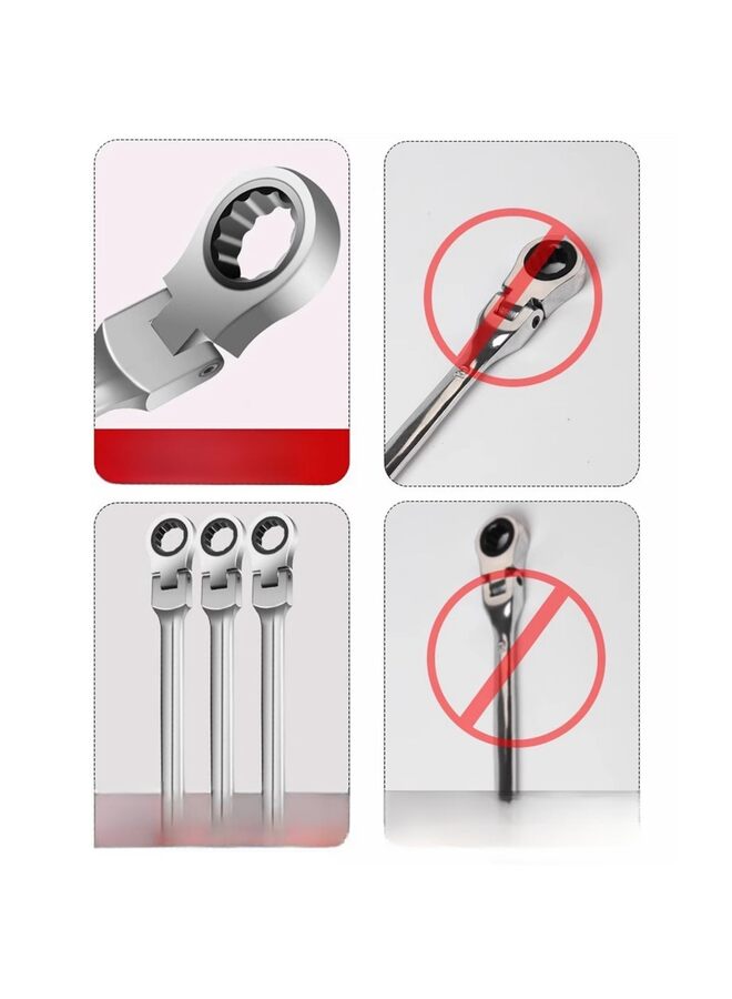 Flexible Ratcheting Wrench Set - Metric, 6-Piece  - Image 4