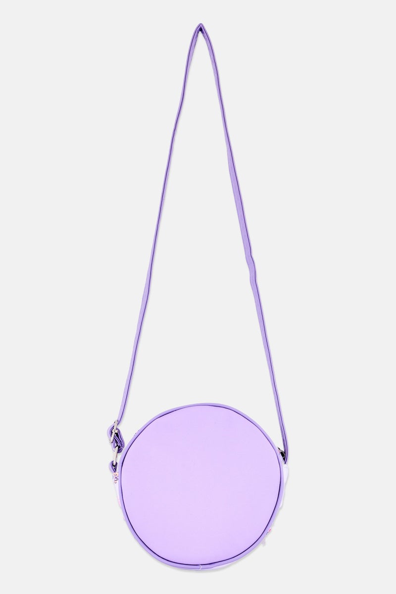 Sanrio Hello Kitty Kids Girl Graphic Print Cross Body Bag, Purple - Image 3