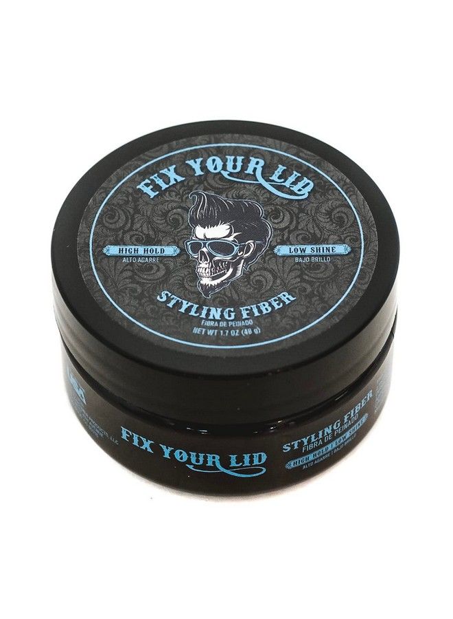 FIX YOUR LID Fix You Lid High Hold Styling Fiber 1.7Oz Mens Hair Cream With Low Shine Styling Fiber For Short And Long Hair Types - Image 2