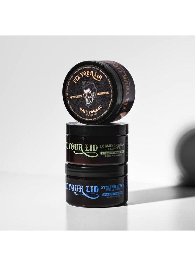 FIX YOUR LID Fix You Lid High Hold Styling Fiber 1.7Oz Mens Hair Cream With Low Shine Styling Fiber For Short And Long Hair Types - Image 4