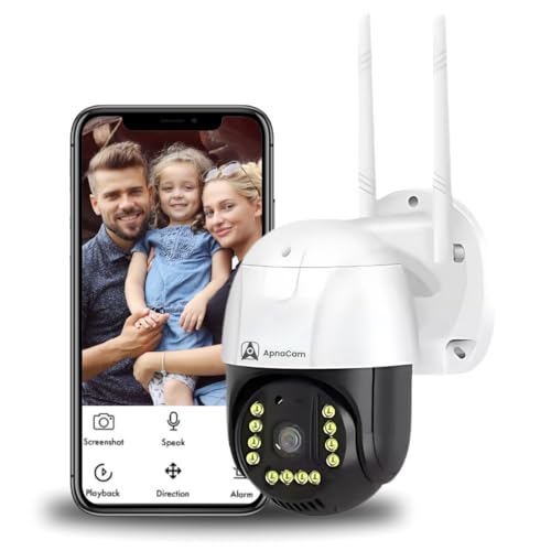 ApnaCam 5Mp 4G Sim Based Smart Wireless Outdoor Camea | Ptz Function,Smart Color Night Vision,AI Tracking, Human Detection, IP66 Waterproof, Remote, Construction Site, Garden,Outdoor Security Camera - Image 1