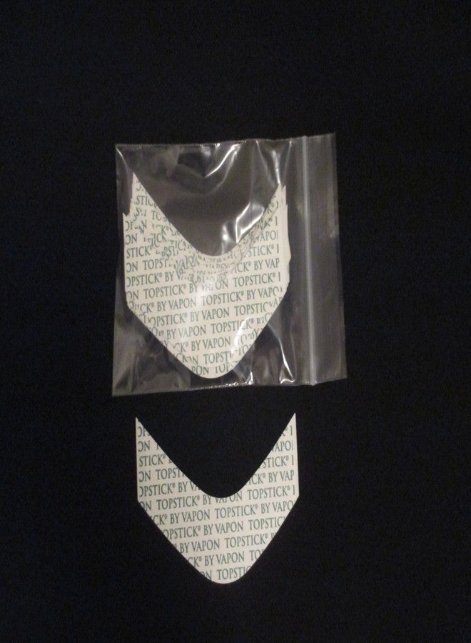 Vapon Topstick Custom Cut Front "B Curve" (100 Double-Sided Strips) Clear Hairpiece Tape 3" - By Vapon - Image 2