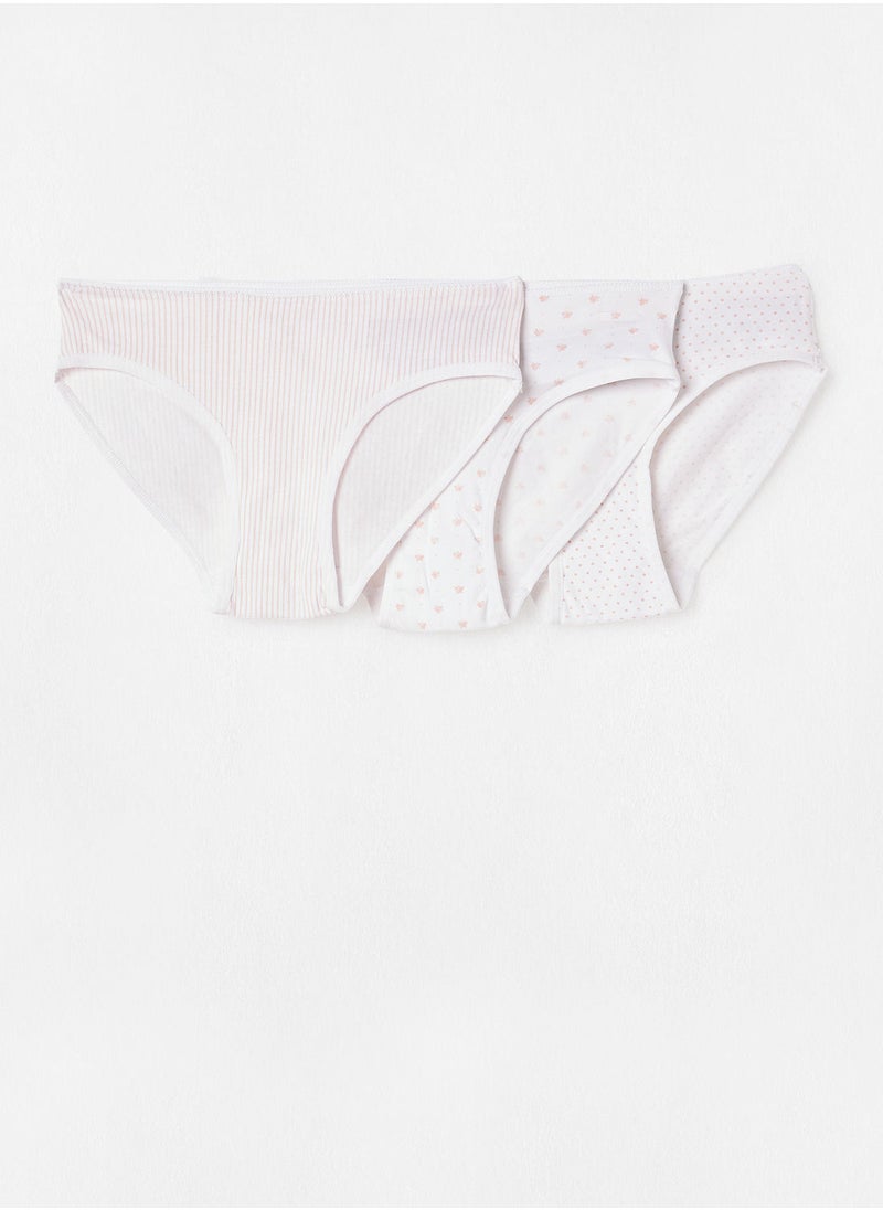 MANGO - Girls Printed Briefs (Pack of 3) - Image 1