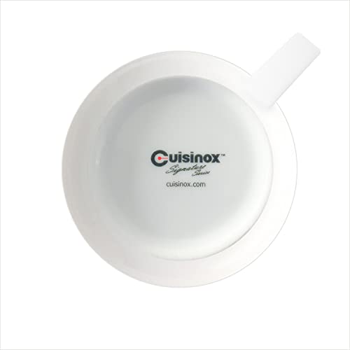 Cuisinox Cusinox White Porcelain Espresso Cup Sets for Espresso Coffee, 2 Oz - Image 3