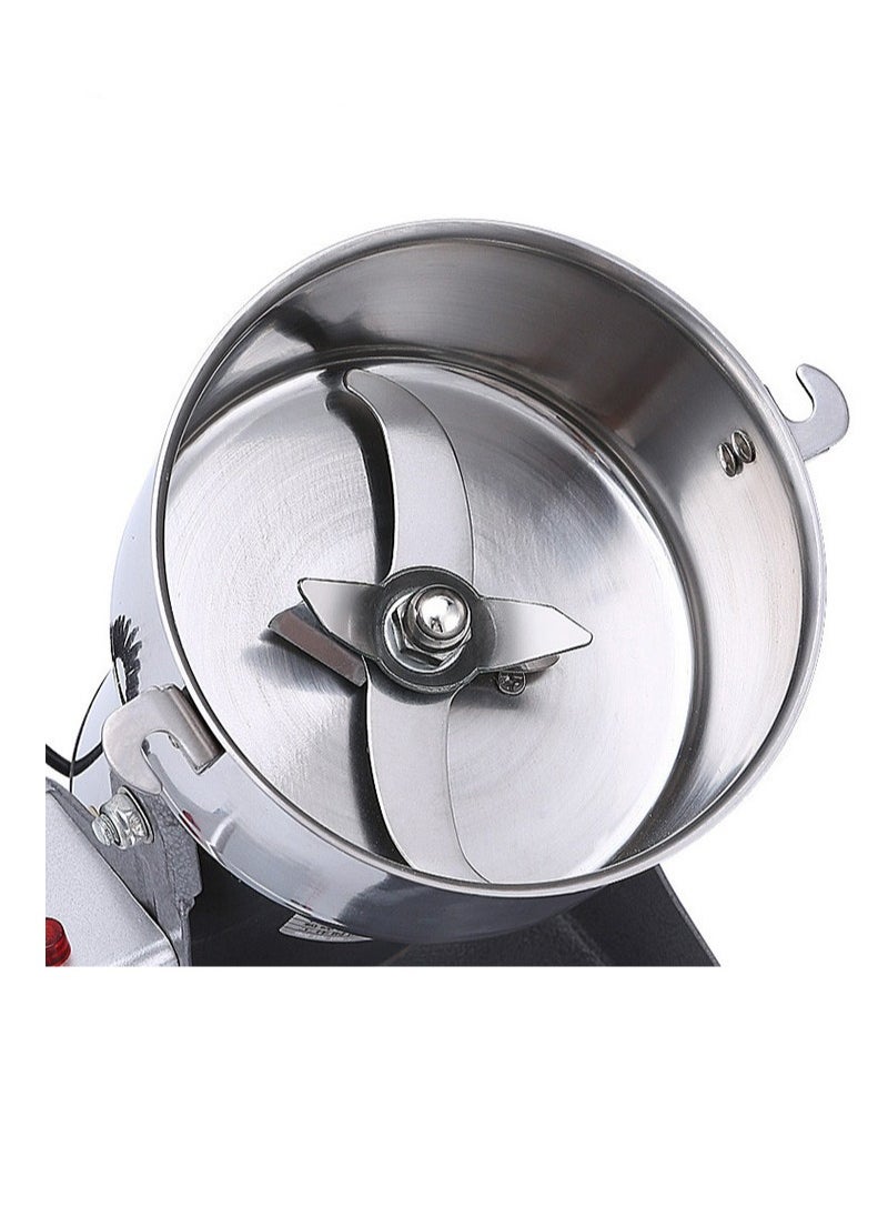 ET-LIFE Electric Spice Mill, Electric Coffee Grinder, Pulverizer, Food Grinder, Stainless Steel Body & Blade, 1400W, 800g Large Capacity, Silver  - Image 2