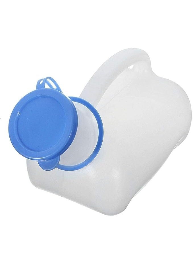 My Souq Store - Portable Unisex Urinal 1000ml with Lid and Female Adapter, Portable Toilet Urine Bottle for Emergency, Travel, Camping, and Elderly Care - Image 2