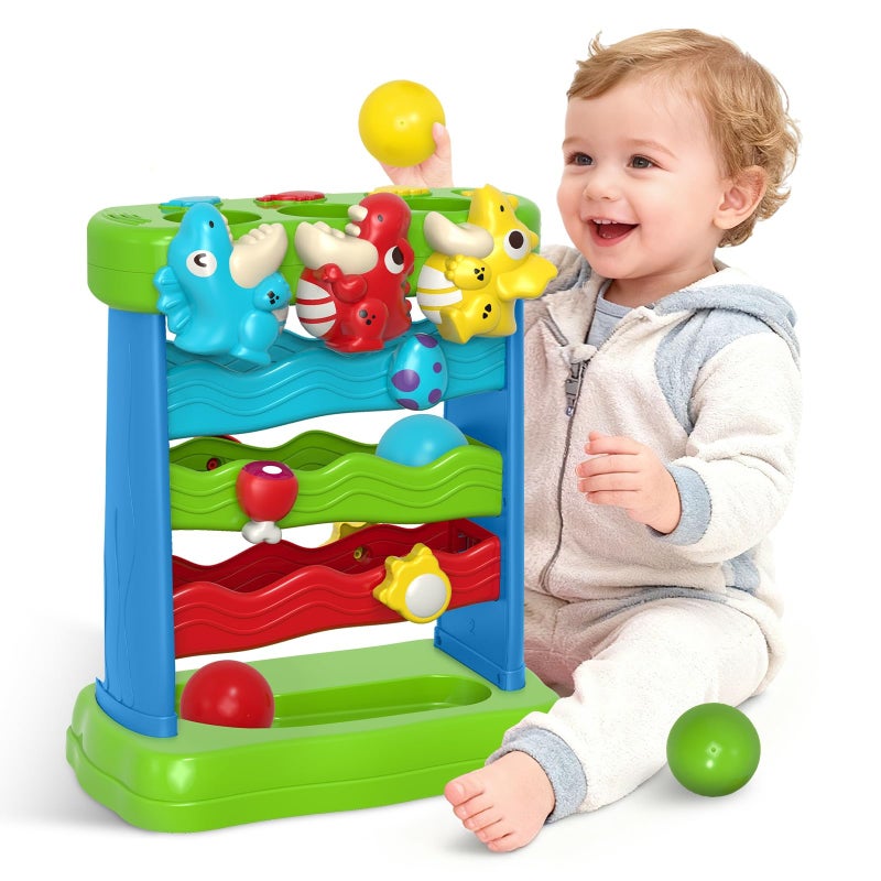 AuroTops Toys for Toddlers 1 2 3 Years Old Boys & Girls Musical Toy for Kids 12-18 Months Interactive Montessori Toys with Light & Sound,Christmas Birthday Gifts - Image 1