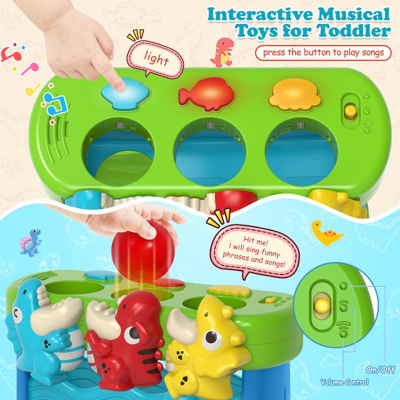 AuroTops Toys for Toddlers 1 2 3 Years Old Boys & Girls Musical Toy for Kids 12-18 Months Interactive Montessori Toys with Light & Sound,Christmas Birthday Gifts - Image 3