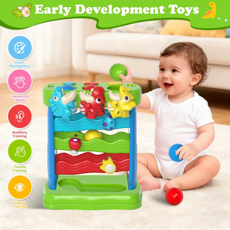 AuroTops Toys for Toddlers 1 2 3 Years Old Boys & Girls Musical Toy for Kids 12-18 Months Interactive Montessori Toys with Light & Sound,Christmas Birthday Gifts - Image 5