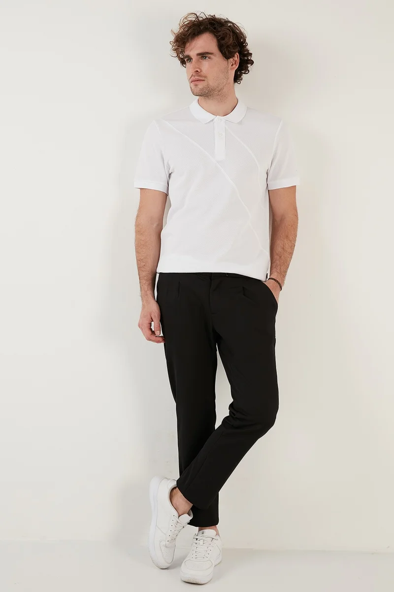 بوراتي Cotton Regular Fit Buttoned Polo T Shirt Men's Polo T Shirt 5902654
