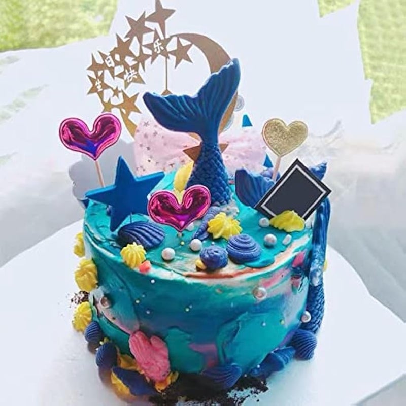 4 قطع قوالب سيليكون للكيك والفوندان بتصميم صدف البحر ونجم البحر، قوالب خبز لتزيين الكيك والشوكولاتة والحلوى وصلصال البوليمر والمشاريع الحرفية - Image 4