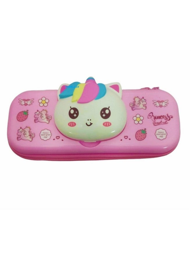 فنبلاست حقائب أقلام فن بلاست للبنات - حقيبة متعددة الأغراض بسحاب للفتيات في المدارس، صندوق منظم للأدوات المكتبية، حقيبة أقلام أنيقة لطالبات المدارس والجامعات - Image 4