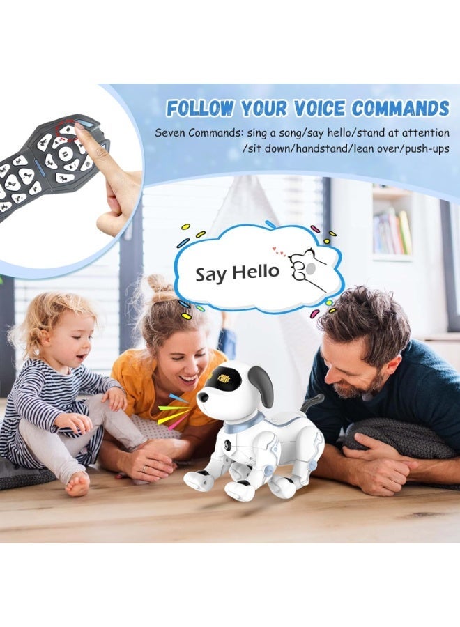 REZZOSS Robot Dog Toy for Kids – Remote Control Stunt Programmable Robot Puppy | Voice Control & Intelligent Interactive Electronic Pet with Commands | Smart Robotic Walking Puppy that Sings, Dances, Barks & Does Push-Ups | Gift for Boys & Girls - Image 3