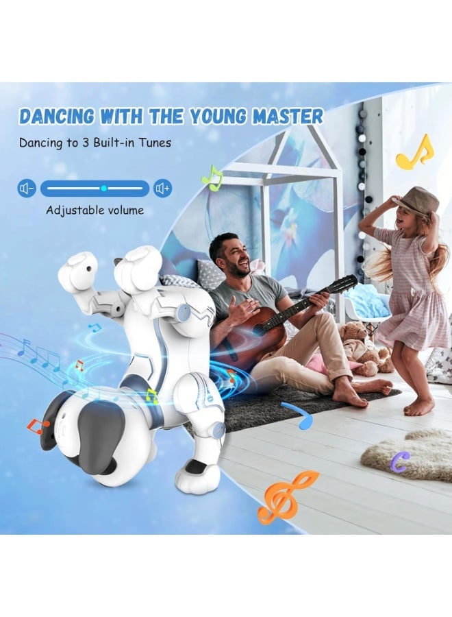 REZZOSS Robot Dog Toy for Kids – Remote Control Stunt Programmable Robot Puppy | Voice Control & Intelligent Interactive Electronic Pet with Commands | Smart Robotic Walking Puppy that Sings, Dances, Barks & Does Push-Ups | Gift for Boys & Girls - Image 5