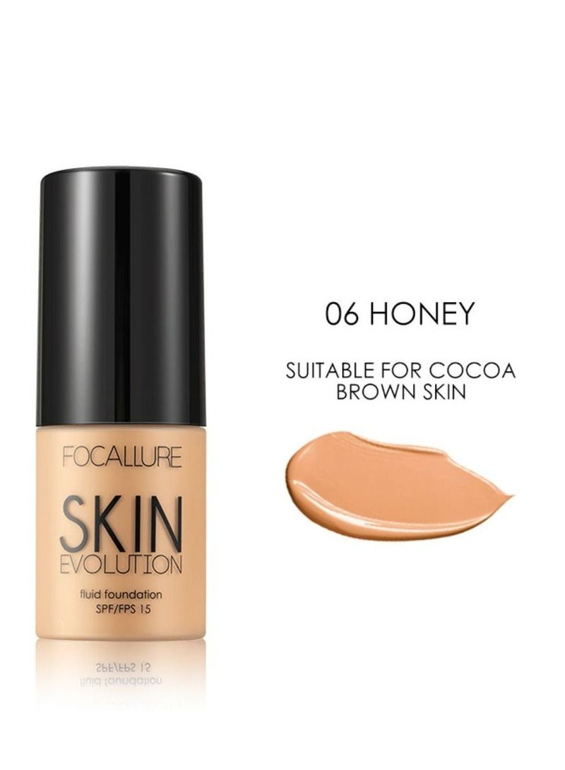 فوكالور كريم الأساس السائل Skin Evolution -  6 العسل - Image 2