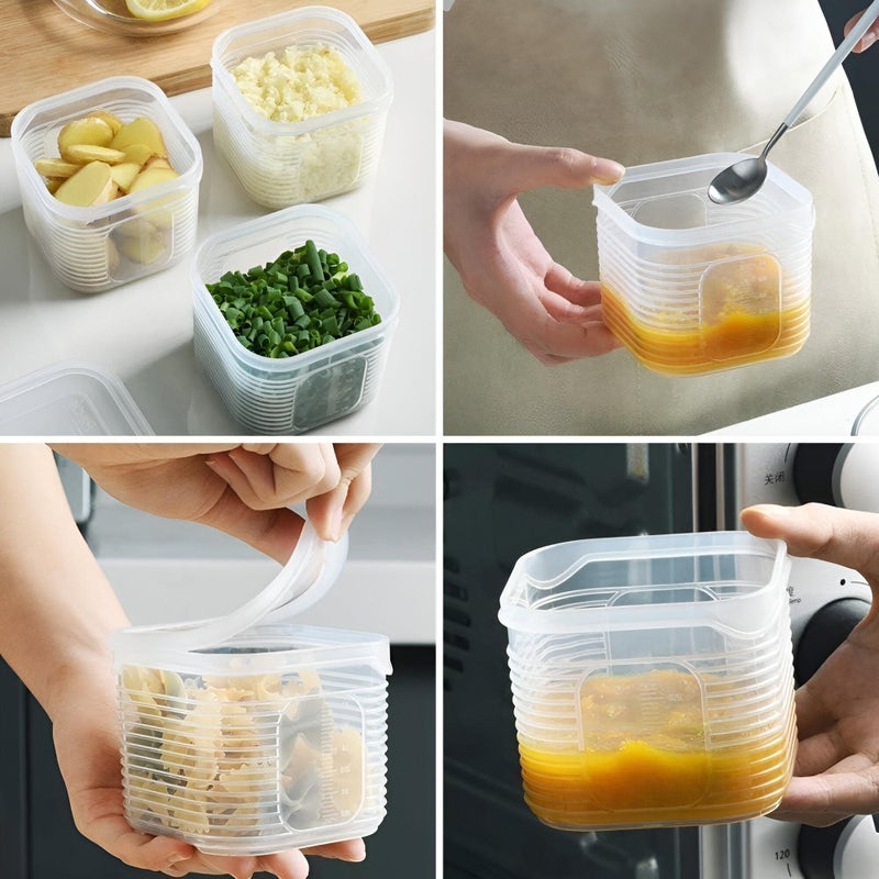 Reusable Food Storage Organizer - Large Plastic Container Set with 6 Removable Small Boxes for Fridge, Ideal for Organizing Fruits, Vegetables, Meat, and Fish to Keep Food Fresh - Image 5