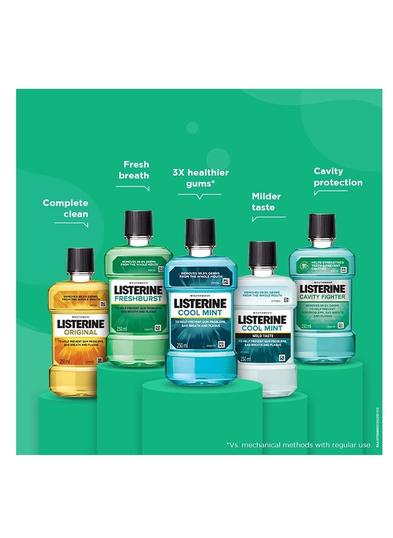 Listerine Original Mouthwash 250ml Pack of 3  - Image 5