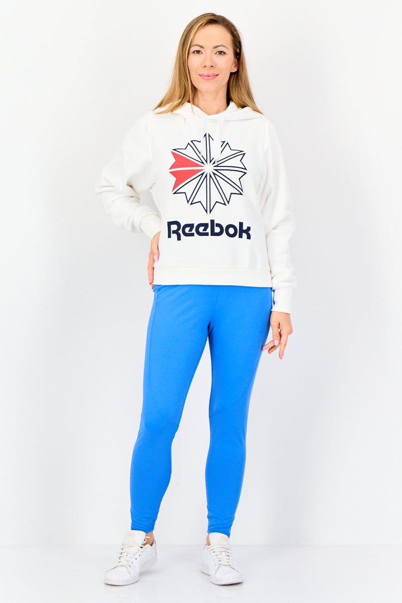 Reebok Women Sportswear Fit Long Sleeves Outdoor Hoodies, White - Image 2
