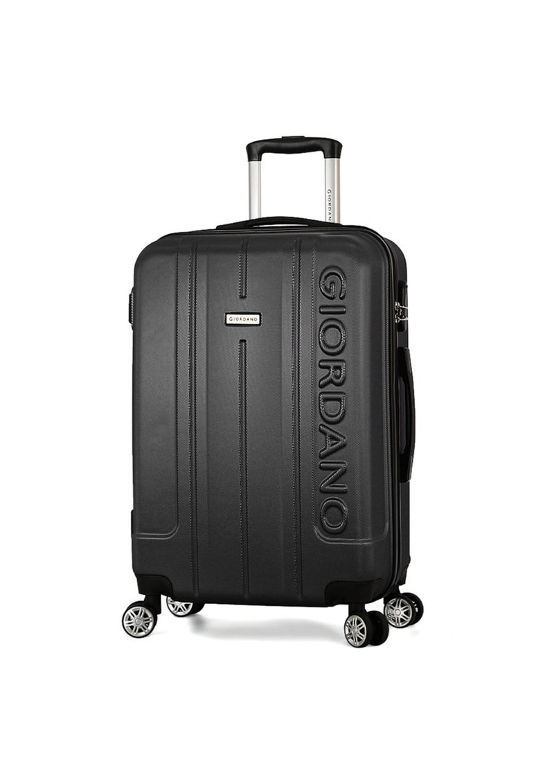GIORDANO Giordano Hardshell 28-Inch Checked Luggage,Black  - Image 1