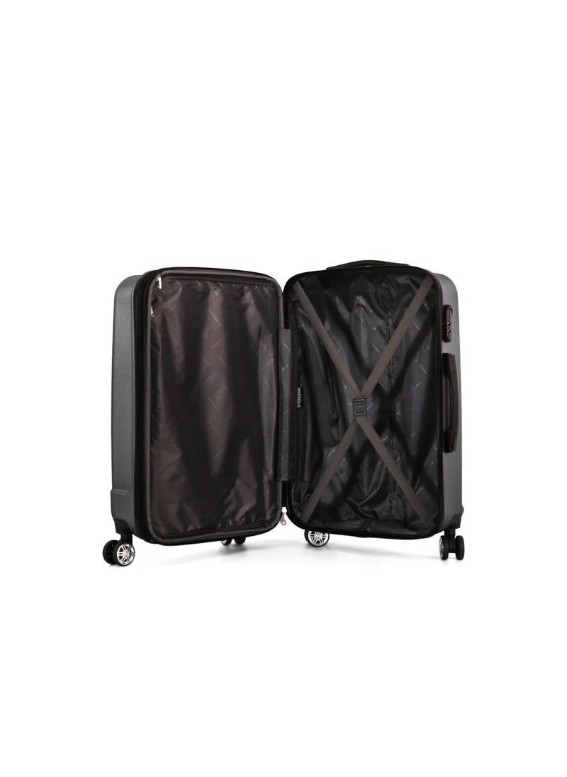 GIORDANO Giordano Hardshell 28-Inch Checked Luggage,Black  - Image 2