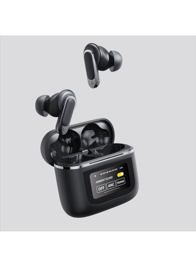 Neutral Bluetooth Headset With Display Long Life Lcd Full Color Touch Screen Wireless Anc Noise Reduction Headset In-ear Headset - Image 1