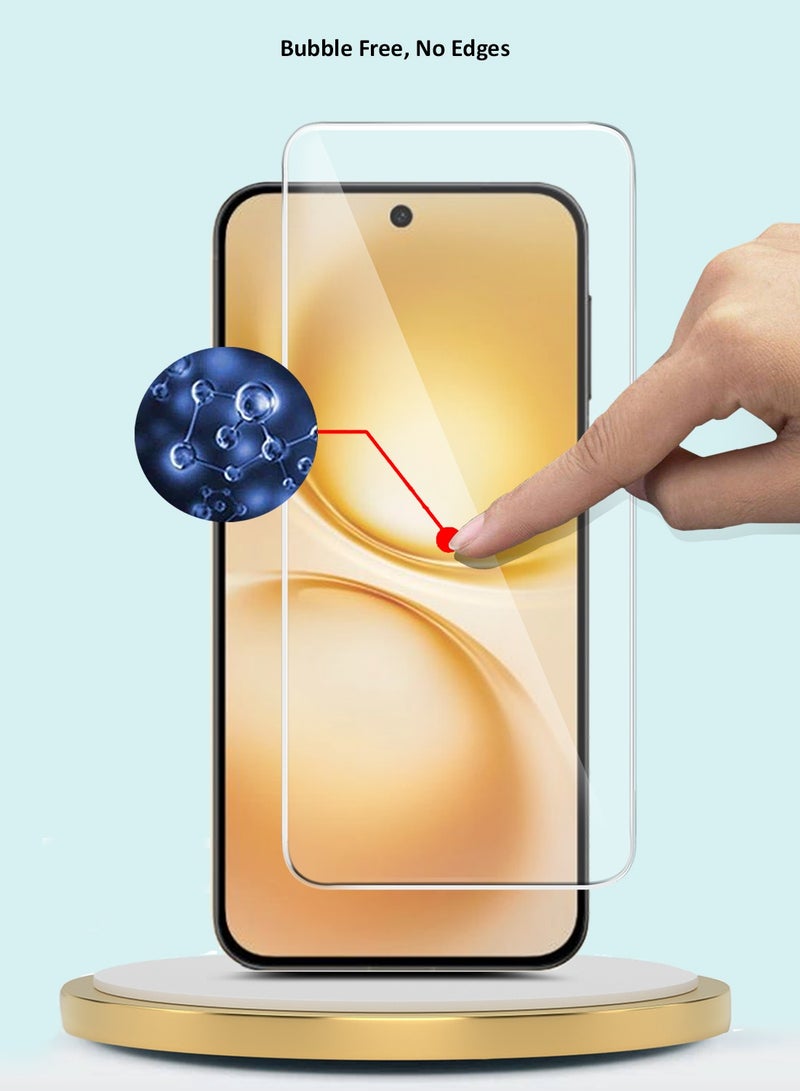 GMAX vivo X200 FE 5G 2025 GMAX Premium Series Curved Edges 9H 2.5D Tempered Glass Screen Protector - Clear - Image 4