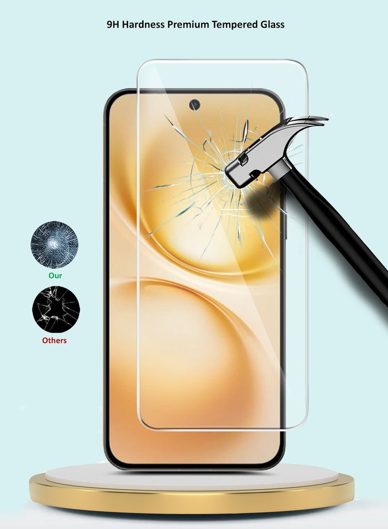 GMAX vivo X200 FE 5G 2025 GMAX Premium Series Curved Edges 9H 2.5D Tempered Glass Screen Protector - Clear - Image 3